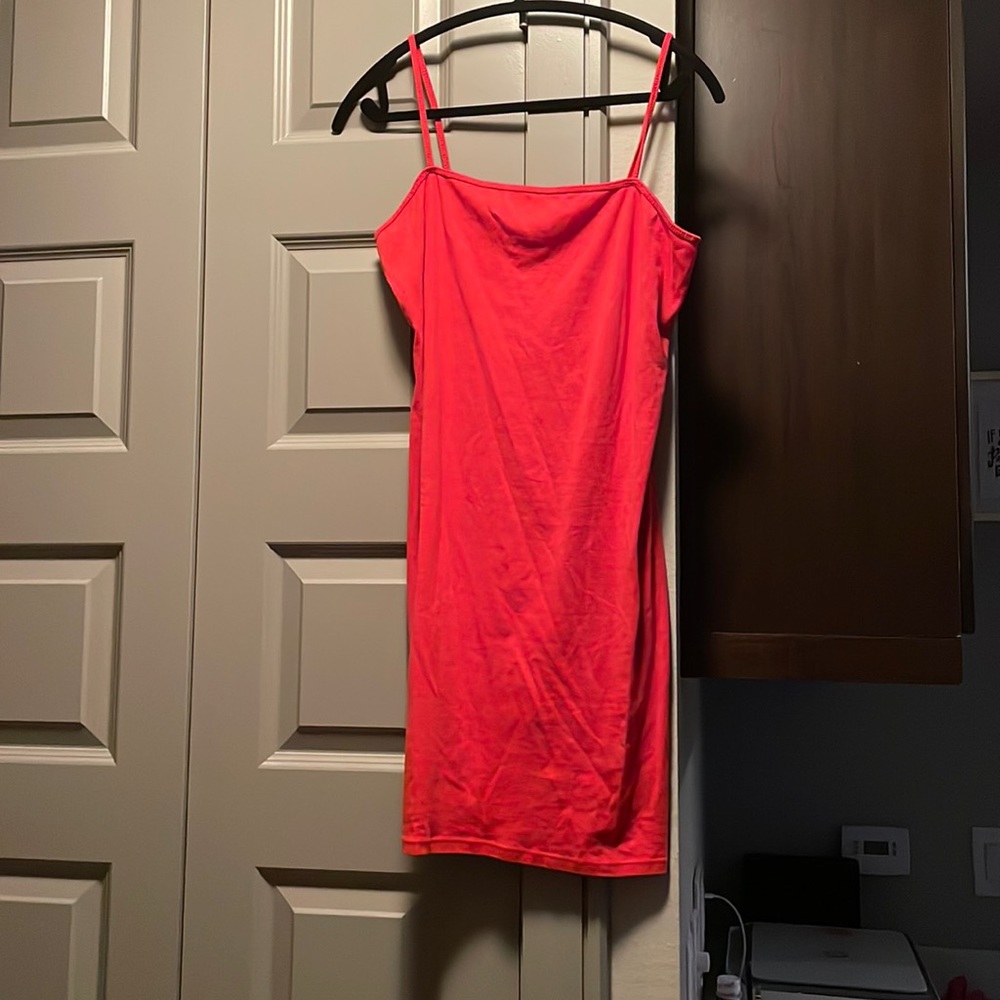 Orange tank dress